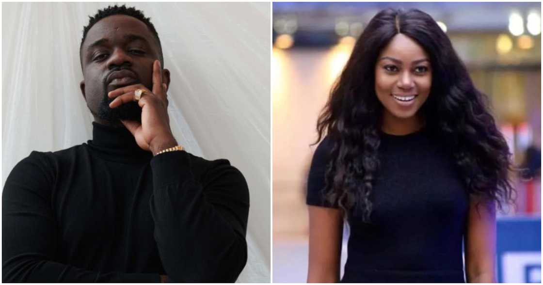 Photos of Sarkodie and Yvonne Nelson.