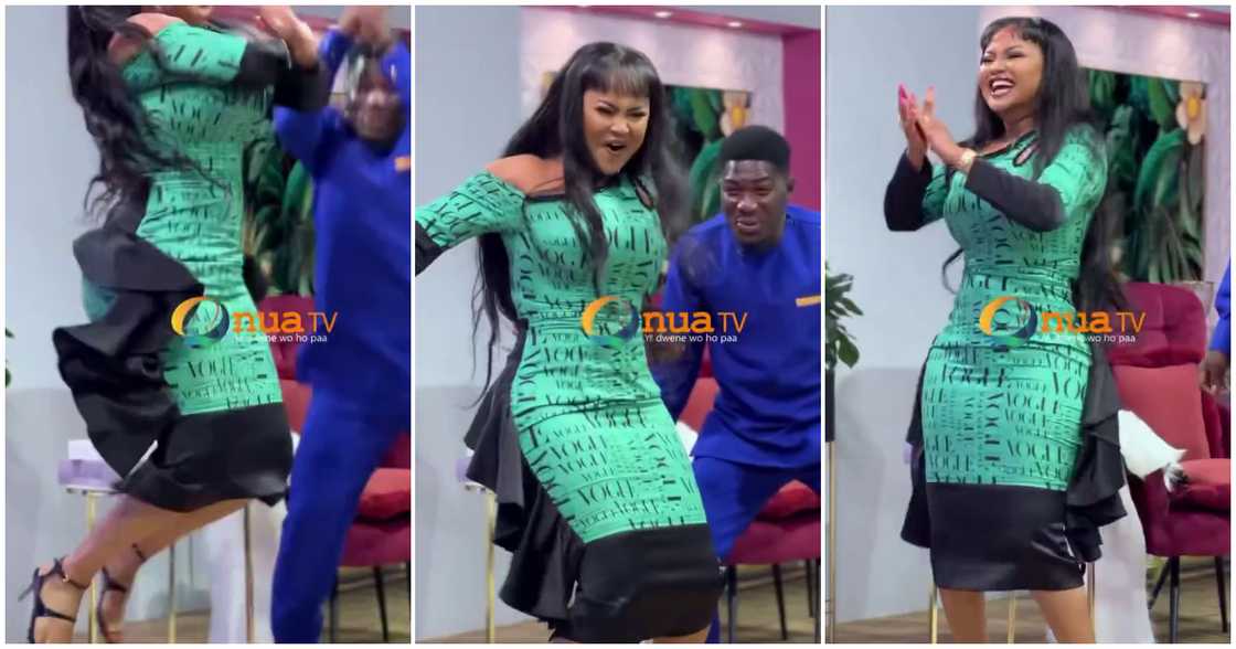 Nana Ama McBrown does Cristiano Ronaldo's Siu on Onua Showtime