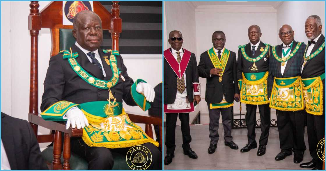 Photo of Otumfuo and other freemasons