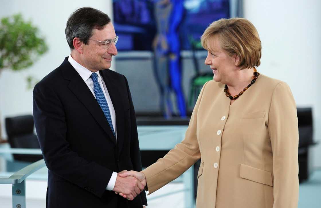 Draghi was credited with helping save the eurozone at the height of the debt crisis Draghi was credited with helping save the eurozone at the height of the debt crisis
