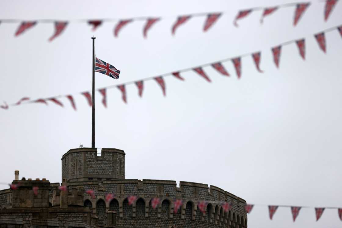 A Union flag flies at half-mast above Windsor Castle, west of London A Union flag flies at half-mast above Windsor Castle, west of London