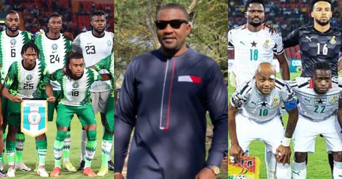 John Dumelo Vows To Walk Barefooted From Accra To Lagos If Nigeria Wins Friday Match; Nigerians Respond John Dumelo Vows To Walk Barefooted From Accra To Lagos If Nigeria Wins Friday Match; Nigerians Respond