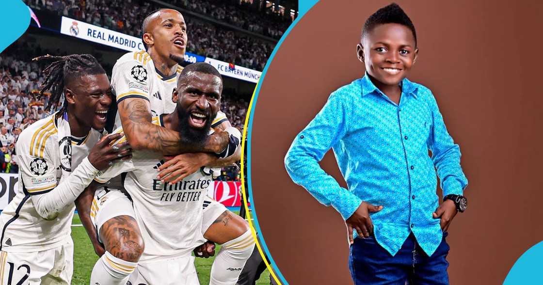 Camavinga, Militão and Rüdiger and Kumawood actor Yaw Dabo in photos