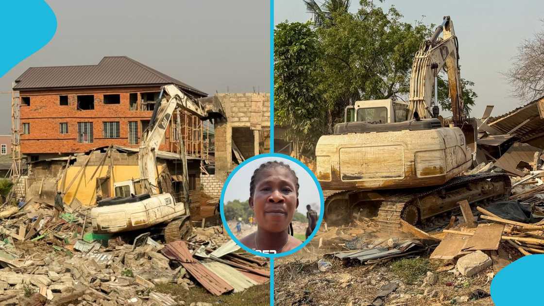 NADMO, Government of Ghana, Tse Addo, Teshie, Accra, Demolition