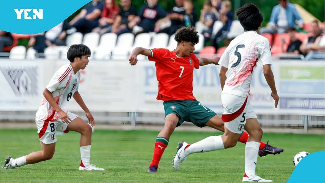 Cristiano Jr, Portugal Under-15, Japan, debut, Cristiano Ronaldo, Al-Nassr. Cristiano Jr, Portugal Under-15, Japan, debut, Cristiano Ronaldo, Al-Nassr.