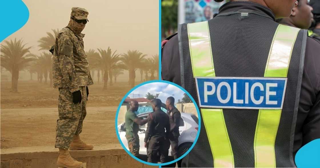 road incident, accident, police officer, ghana, ghana army, accra, police and army in ghana, police confronts army in ghana