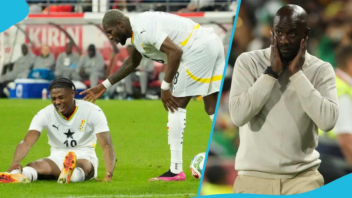 Abu Francis, Abu Francis' injury, Otto Addo gives grim update on Francis, Addo delivers sad upate on Francis, Japan defeats Ghana, Setback for Black Stars, Black Stars. Abu Francis, Abu Francis' injury, Otto Addo gives grim update on Francis, Addo delivers sad upate on Francis, Japan defeats Ghana, Setback for Black Stars, Black Stars.