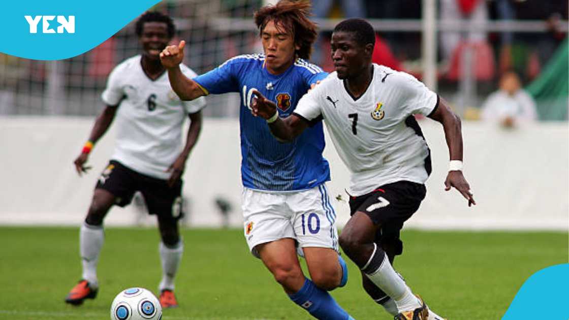 Laryea Kingston in action for Ghana. Laryea Kingston in action for Ghana.