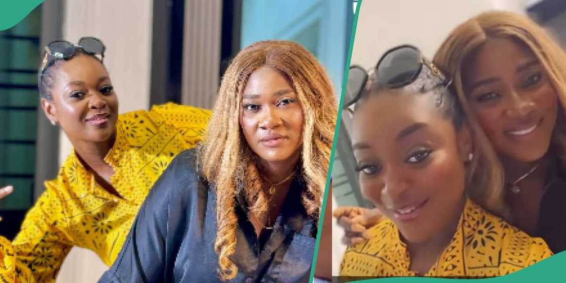 Video of Mercy Johnson with Jackie Appiah.