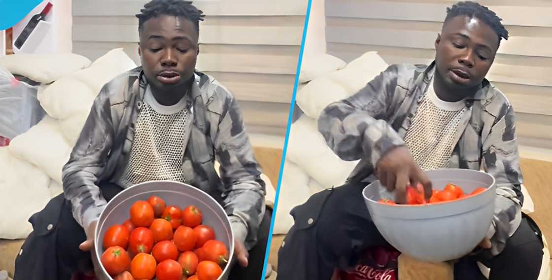 Ghanaian ,an cries over price of tomatoes in the market Ghanaian ,an cries over price of tomatoes in the market
