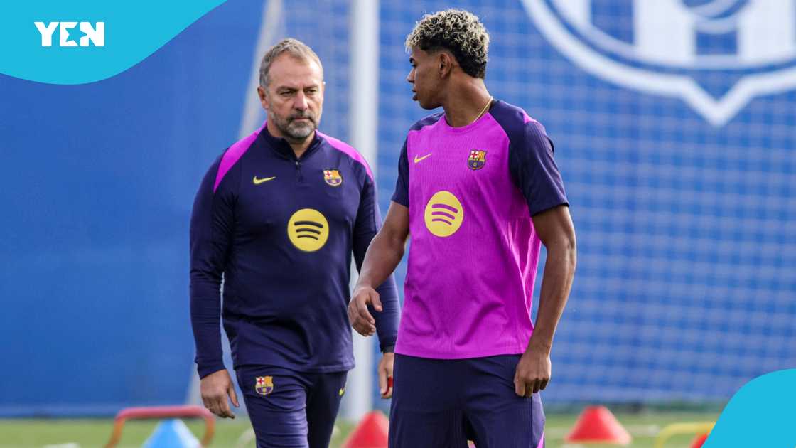 Hansi Flick, Lamine Yamal, Lamine Yamal's ex-girlfriend, Nicki Nicole, Barcelona, Yamal breaks up with Nicki Nicole, Yamal ends relationship, Lamine Yamal's dating history, Yamal's incurable condition.