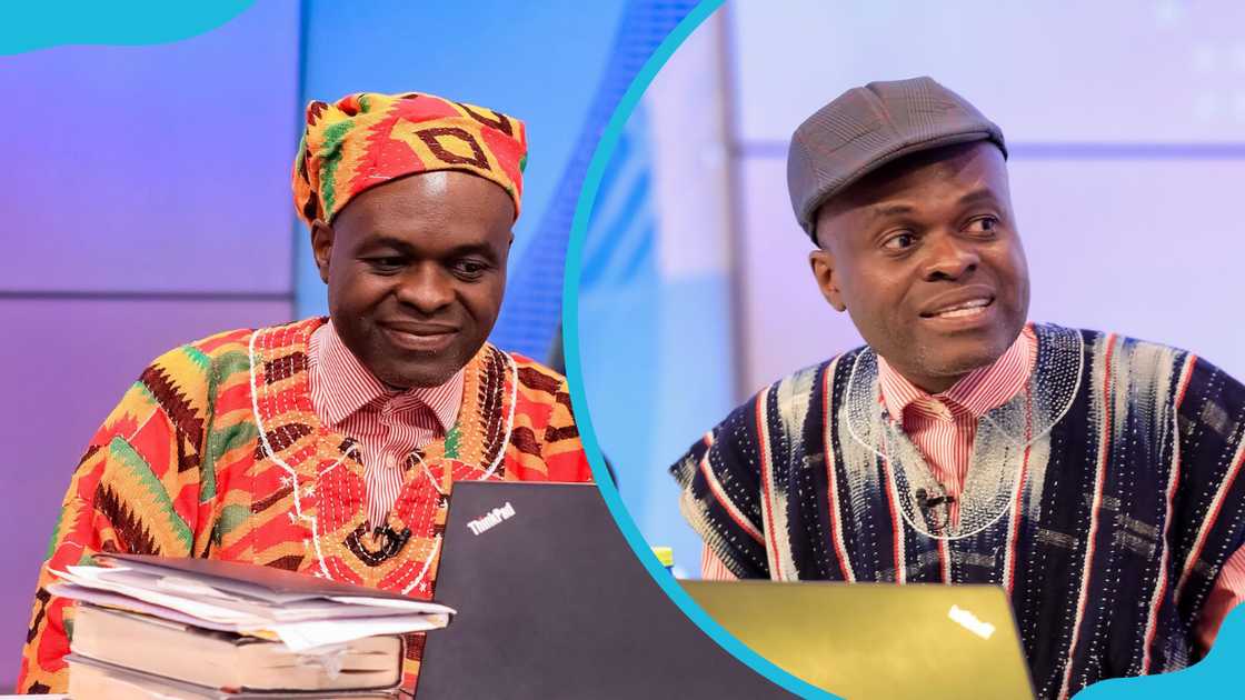 Ghanaian lawyer Martin Kpebu in different outfits at TV3 Ghana studios. Ghanaian lawyer Martin Kpebu in different outfits at TV3 Ghana studios.