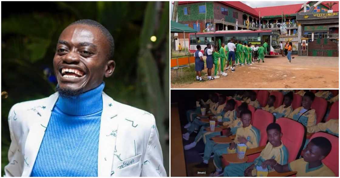 Lil Win and the students Lil Win and the students