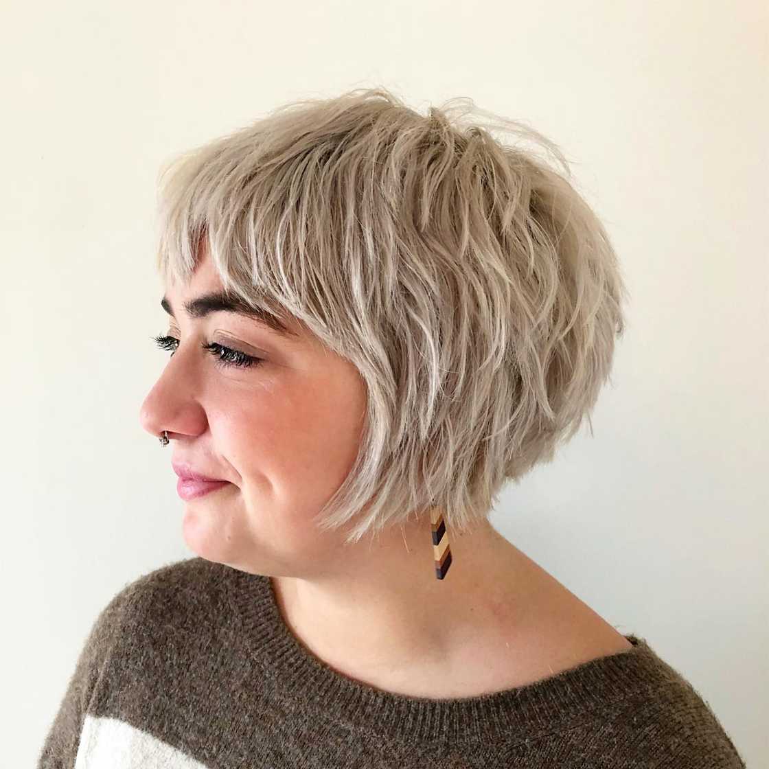 short bob with bangs short bob with bangs