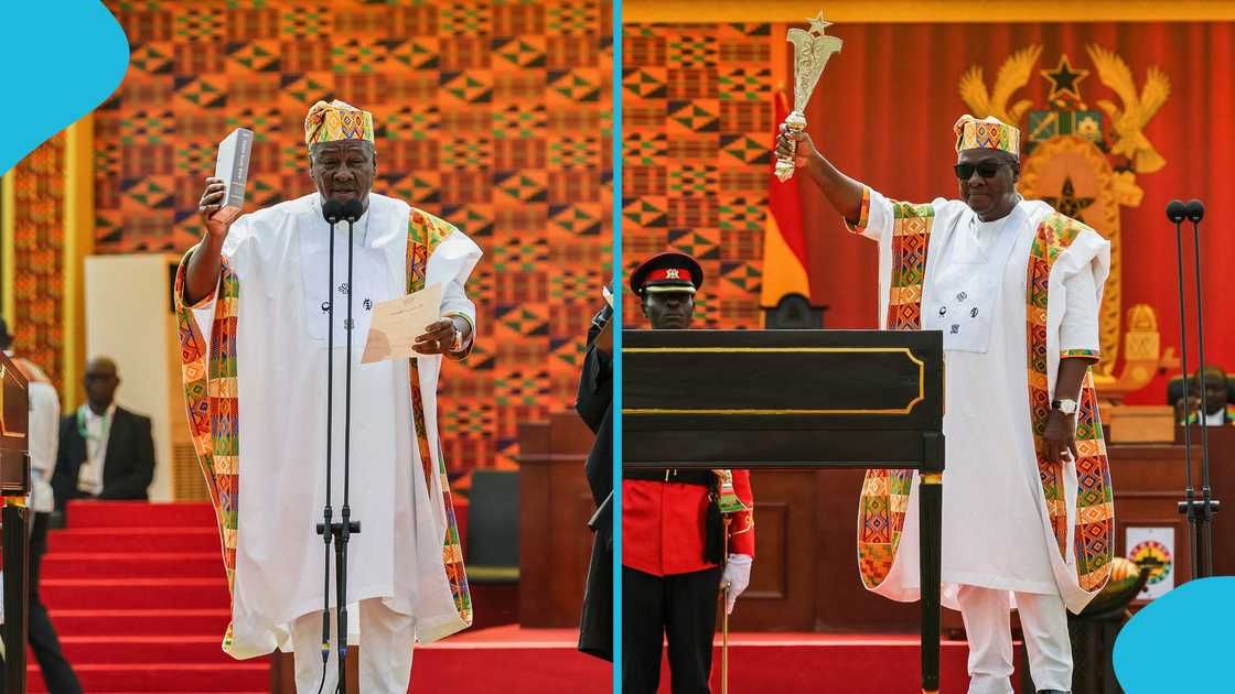 John Mahama, Mahama's inauguration, Swearing-in attire, Kente, Adinkra symbols, Meaning of adinkra symbols. John Mahama, Mahama's inauguration, Swearing-in attire, Kente, Adinkra symbols, Meaning of adinkra symbols.