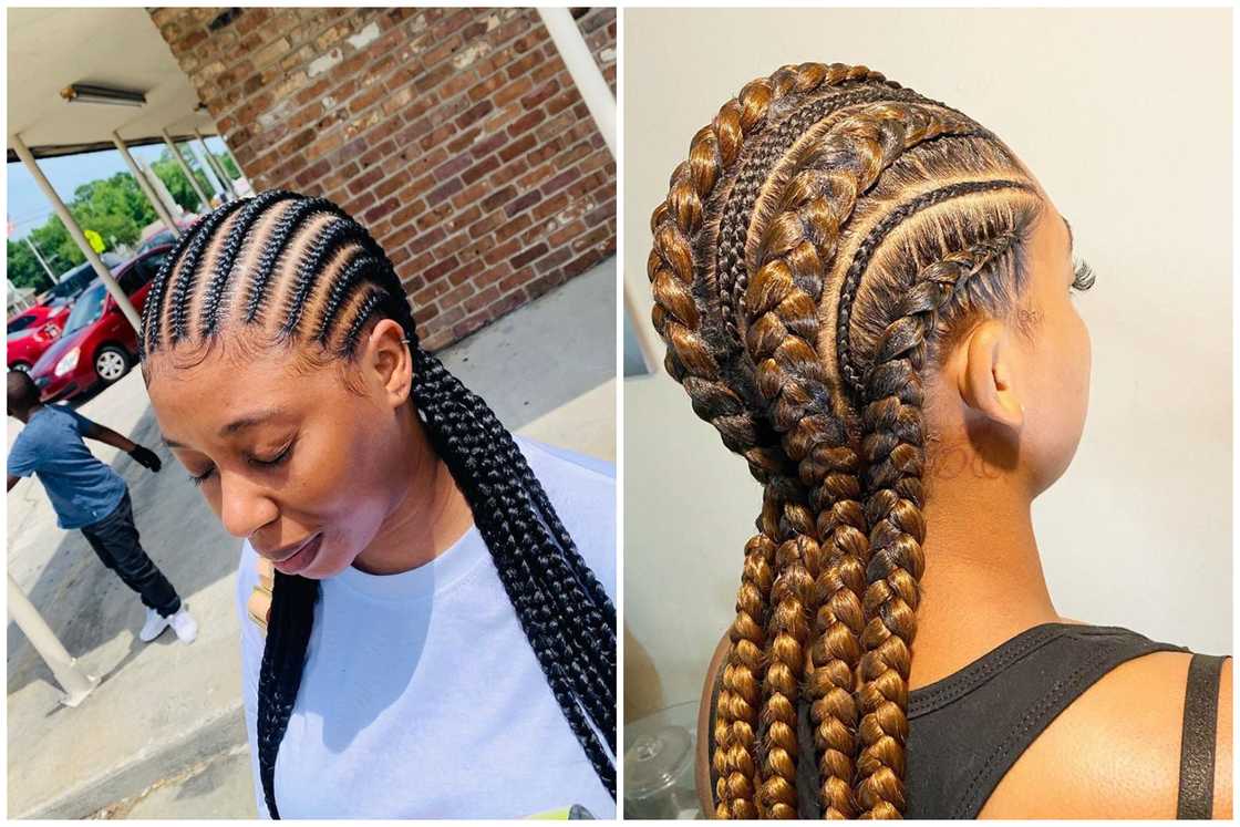 Cornrow hairstyle