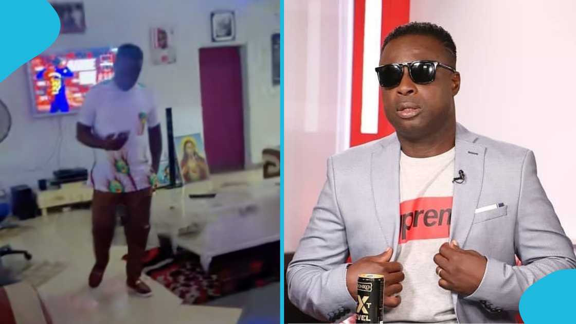 Charles Taylor impressed fans with his stunning living space while wearing an elegant African wear. Charles Taylor impressed fans with his stunning living space while wearing an elegant African wear.