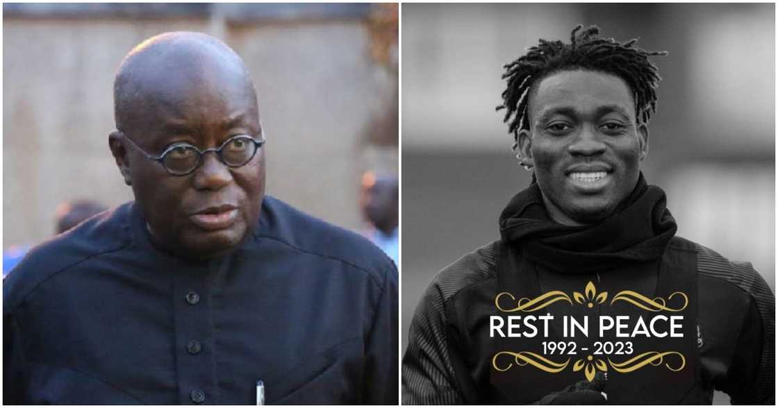 President Nana Akufo-Addo has sent his heartfelt condolences to the family of Atsu following confirmation of the player's death. President Nana Akufo-Addo has sent his heartfelt condolences to the family of Atsu following confirmation of the player's death.