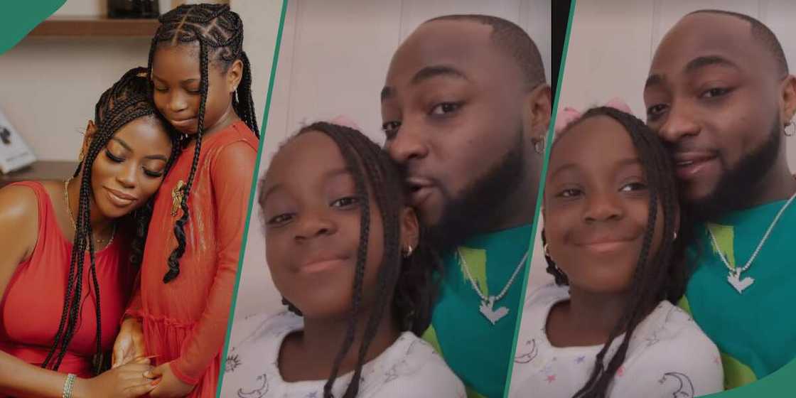 Davido visits his second daughter Hailey Adeleke. Davido visits his second daughter Hailey Adeleke.