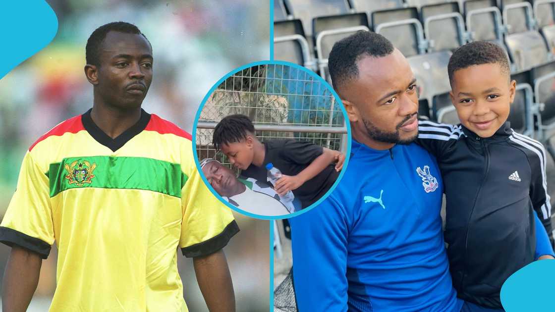 Jordan Ayew, son, Kiyan, grandfather, Abedi Ayew.