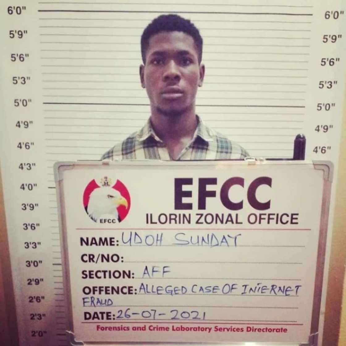 He tricked the US citizen into thinking he has won money. He tricked the US citizen into thinking he has won money.