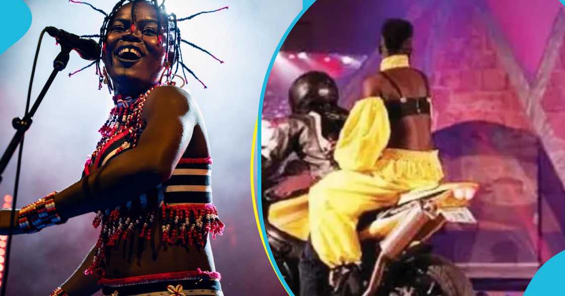 Throwback: Wiyaala Stuns Nigerian Crowd As She Storms Stage With Motorbike, Peeps React To Video Throwback: Wiyaala Stuns Nigerian Crowd As She Storms Stage With Motorbike, Peeps React To Video