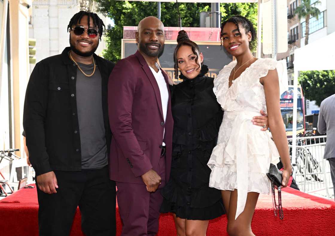 Grant Chestnut, Morris Chestnut, Pam Byse-Chestnut, Paige Chestnut posing for a picture Grant Chestnut, Morris Chestnut, Pam Byse-Chestnut, Paige Chestnut posing for a picture