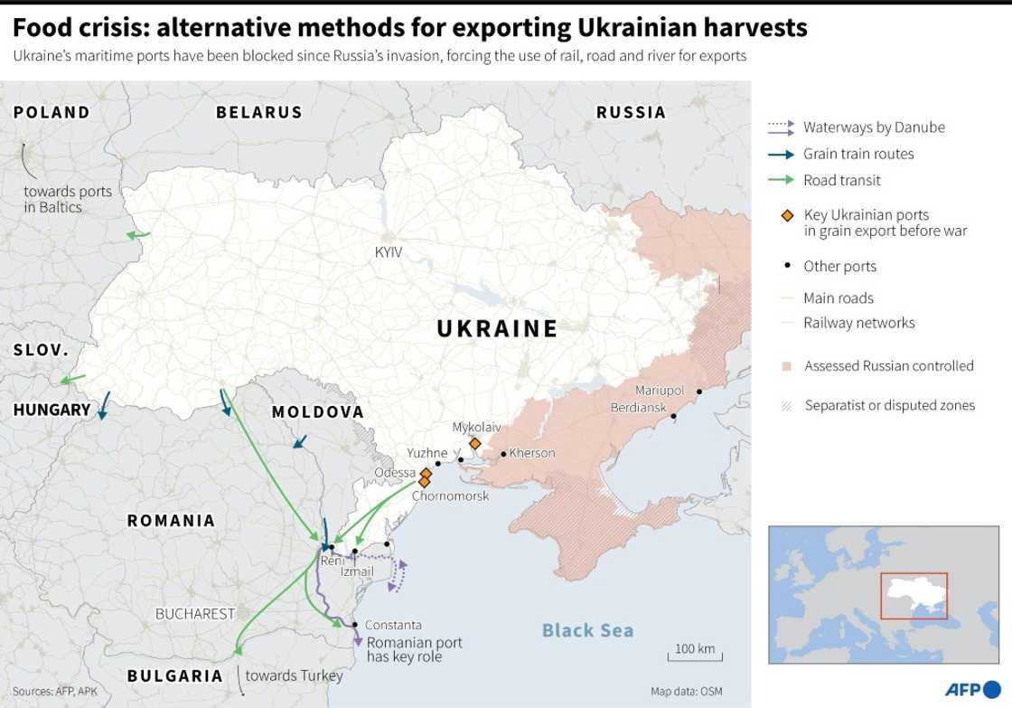 Food crisis: alternatives for exporting Ukrainian harvests Food crisis: alternatives for exporting Ukrainian harvests