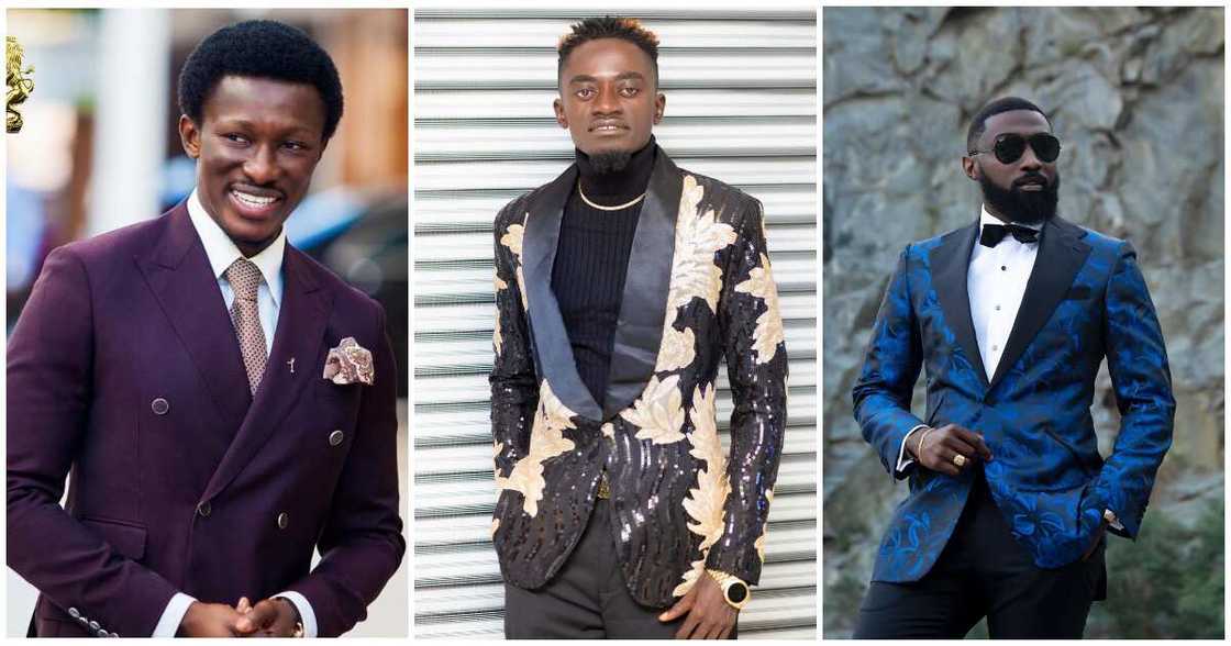 Successful Ghanaian men, Jacob Caesar, Lil Win and Kojo Jones looking dapper in suit