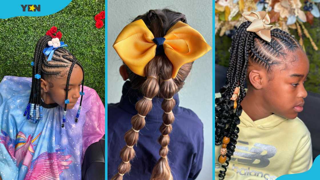 Gorgeous kid's braided ponytail ideas