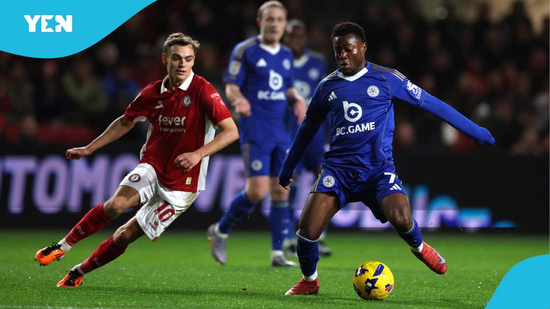 Jordan Ayew, Panenka penalty, Leicester City, Bristol City, English Championship, Jordan Ayew's penalty record, Abdul Fatawu Issahaku. Jordan Ayew, Panenka penalty, Leicester City, Bristol City, English Championship, Jordan Ayew's penalty record, Abdul Fatawu Issahaku.