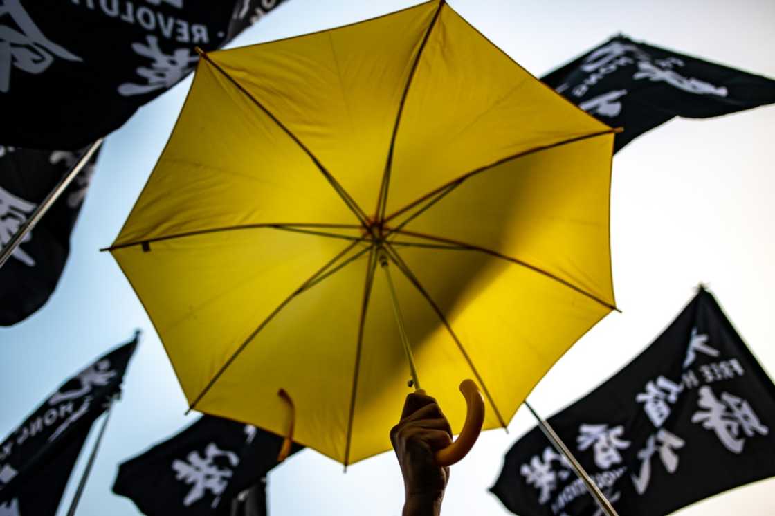 Yellow umbrellas became a symbol of anti-authoritarian demonstrations in Hong Kong Yellow umbrellas became a symbol of anti-authoritarian demonstrations in Hong Kong