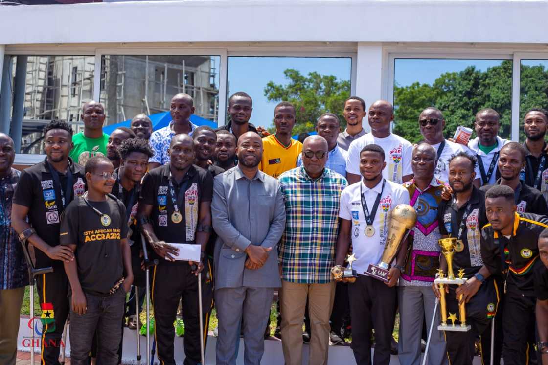 John Dramani Mahama, Ghana Amputee Football Team John Dramani Mahama, Ghana Amputee Football Team