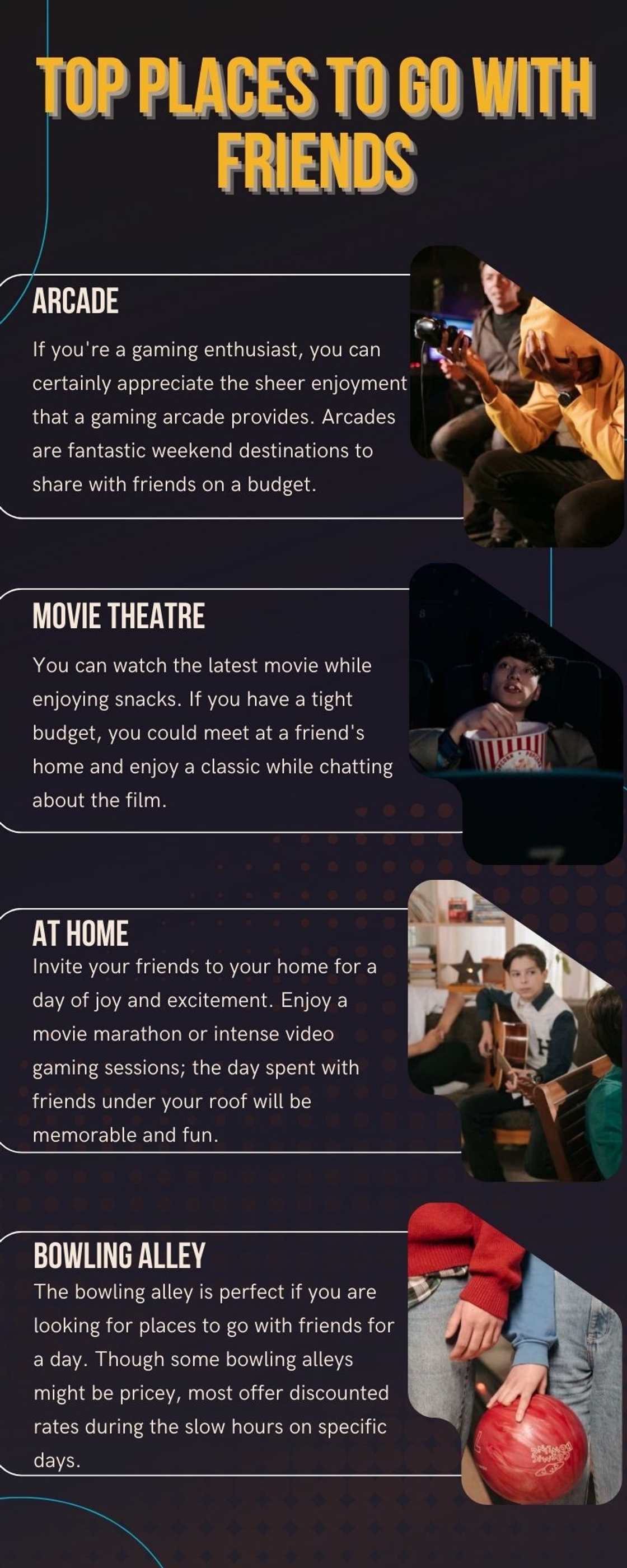 Top places to go with friends Top places to go with friends