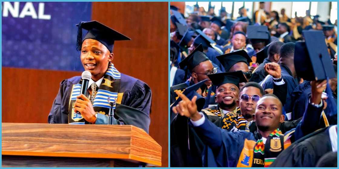 Prince Dadoho graduates from UPSA as the best student in his faculty with FCGPA Of 3.9. Prince Dadoho graduates from UPSA as the best student in his faculty with FCGPA Of 3.9.