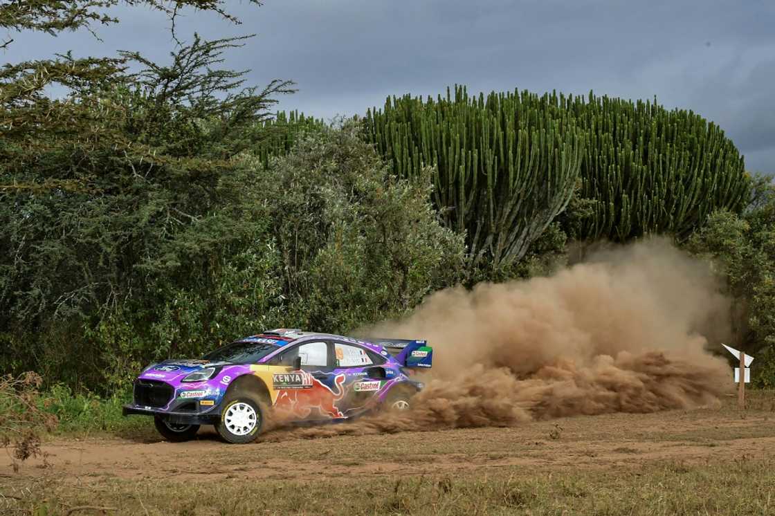 France's Sebastian Loeb retired from the Kenya Safari Rally with engine problems France's Sebastian Loeb retired from the Kenya Safari Rally with engine problems