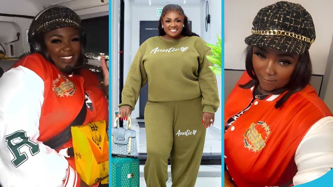 Tracey Boakye, New York City, Helicopter rides, Tracey Boakye tours New York City, Ghanaian actress, Tracey Boakye in a helicopter