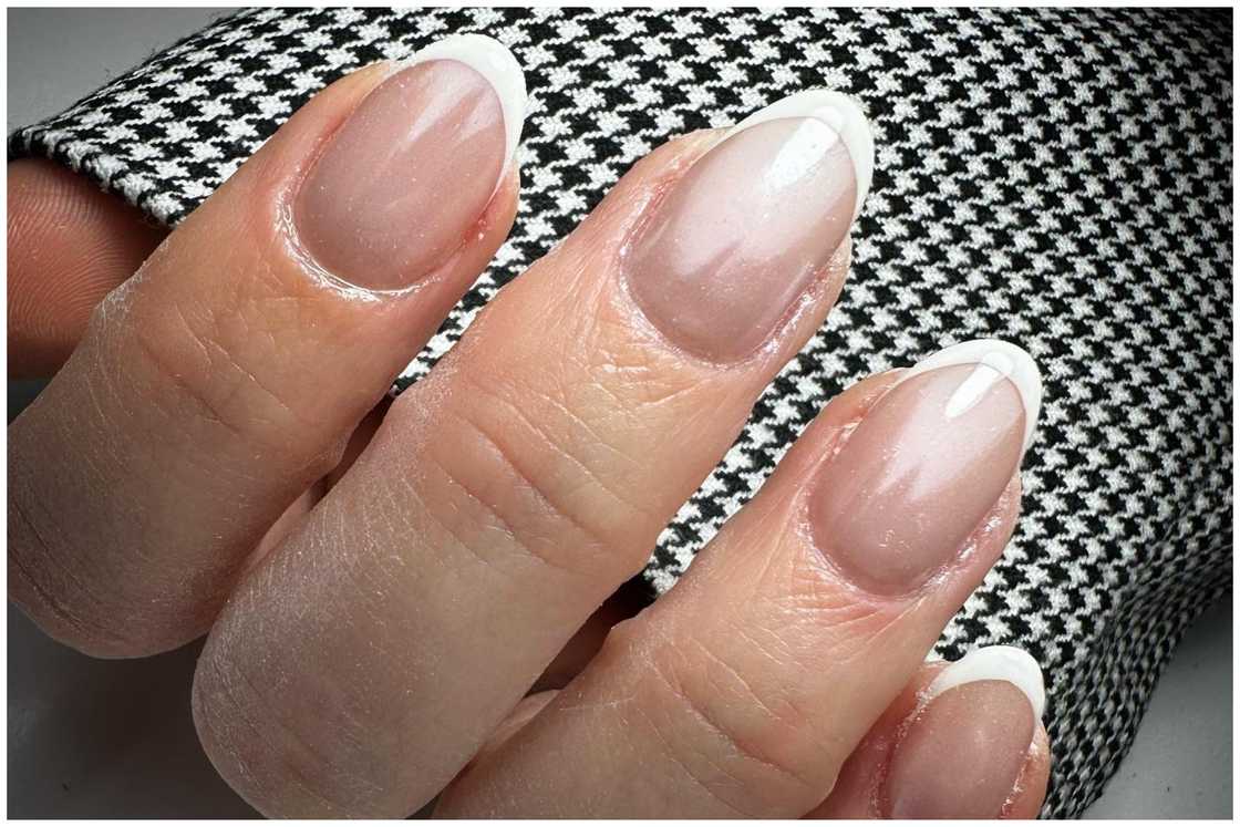 French glazed doughnut nails French glazed doughnut nails