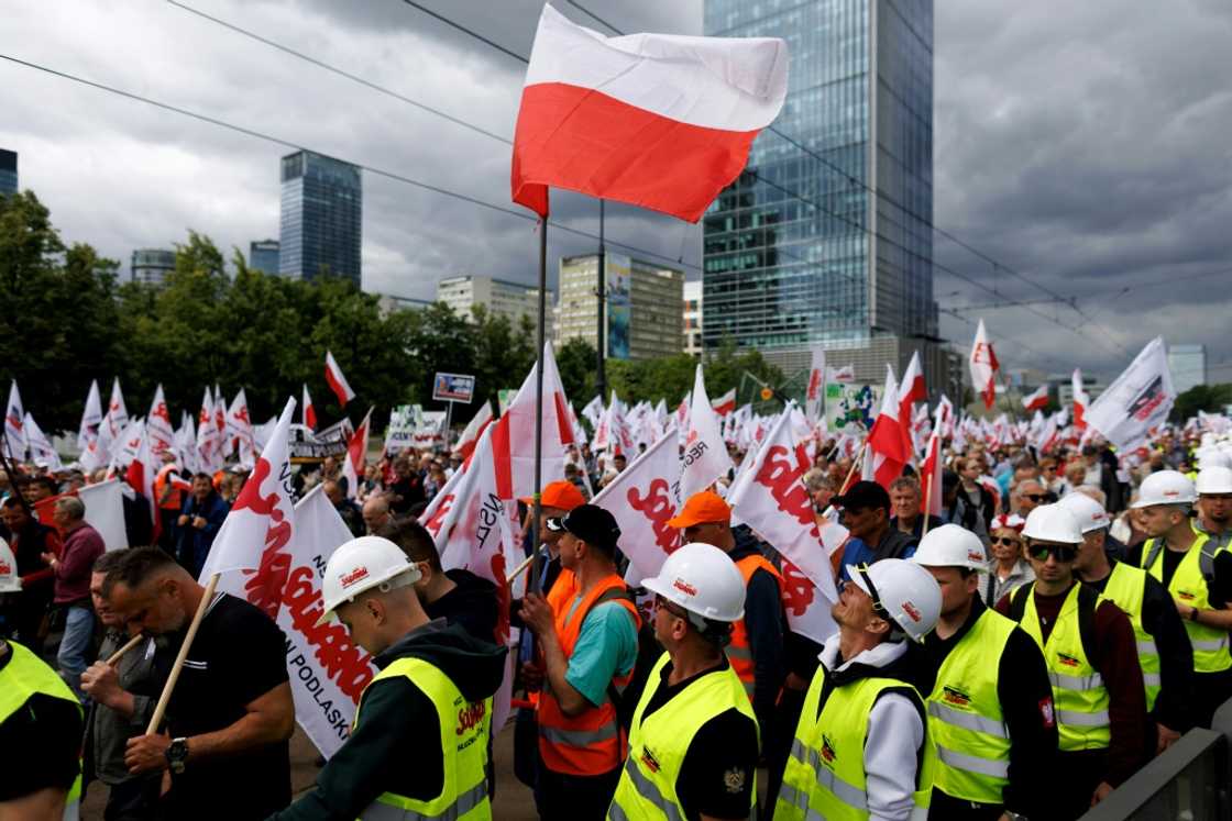 Protesting Polish farmers want a referendum on forcing the country to reject the EU's Green Deal Protesting Polish farmers want a referendum on forcing the country to reject the EU's Green Deal
