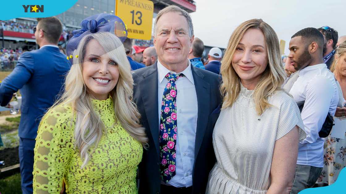 Debby Clarke Belichick (L), Bill Belichick (C) and Belinda Stronach (R) at The Stronach Group Chalet. Debby Clarke Belichick (L), Bill Belichick (C) and Belinda Stronach (R) at The Stronach Group Chalet.