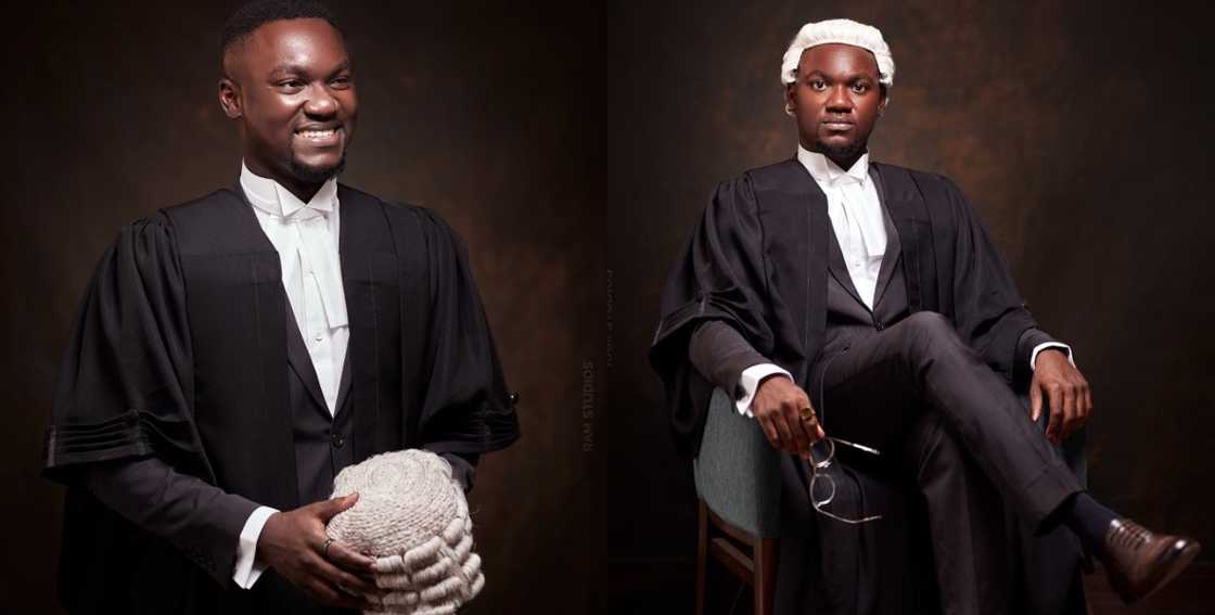 Photos of Safo Akonnor after he was called to the bar