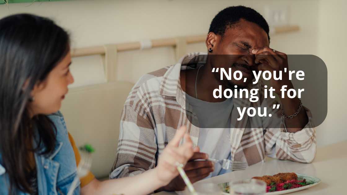 A young man complaining A young man complaining