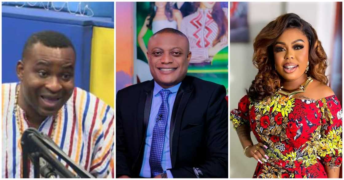 Chairman Wontumi, Maurice Ampaw, and Afia Schwarzenegger Chairman Wontumi, Maurice Ampaw, and Afia Schwarzenegger