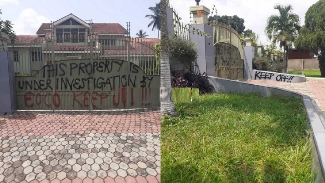 EOCO takes over Kofi Amoabeng’s plush mansion; warns Ghanaians to keep off