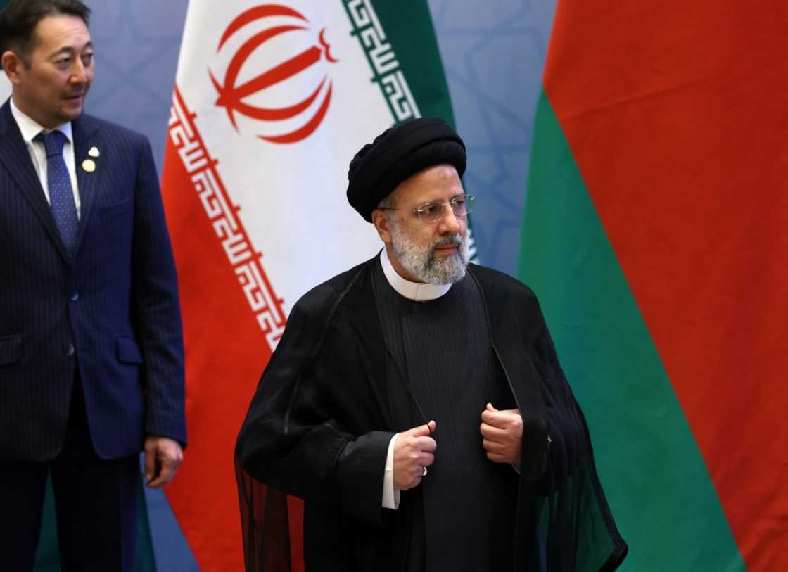 Iranian President Ebrahim Raisi attends the Shanghai Cooperation Organization leaders' summit in Samarkand, Uzbekistan on September 16, 2022 Iranian President Ebrahim Raisi attends the Shanghai Cooperation Organization leaders' summit in Samarkand, Uzbekistan on September 16, 2022
