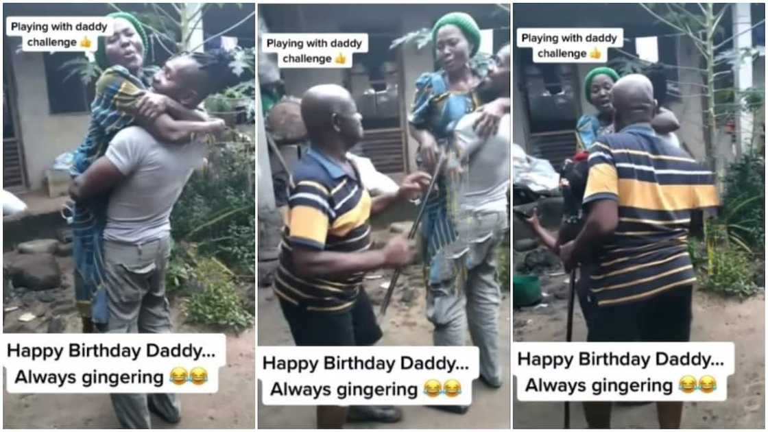 The mother kept lagughing all through. The mother kept lagughing all through.