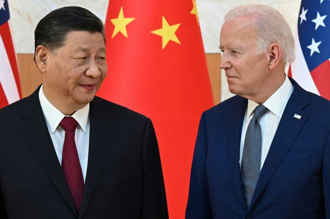 US President Joe Biden and China's President Xi Jinping last met in Bali in November 2022 US President Joe Biden and China's President Xi Jinping last met in Bali in November 2022