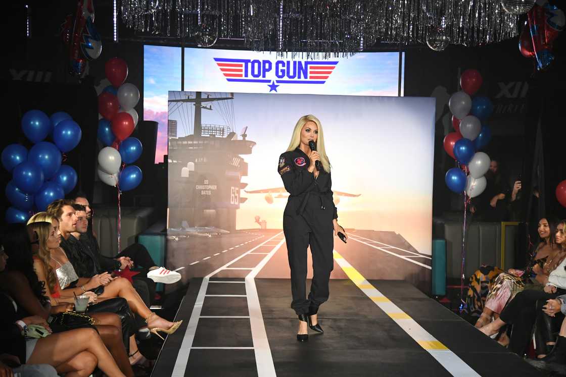 Sonia Rockwell attends the Top Gun x Christopher Bates collection launch event. Sonia Rockwell attends the Top Gun x Christopher Bates collection launch event.