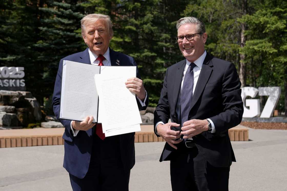 The agreement will slash tariffs on British carmakers by the end of June The agreement will slash tariffs on British carmakers by the end of June