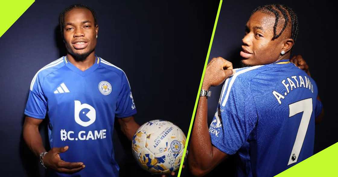 Fatawu Issahaku unveiled at Leicester City. Fatawu Issahaku unveiled at Leicester City.